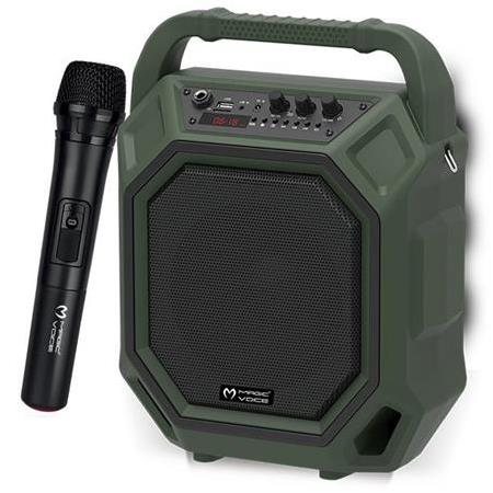 Magicvoice MV-10132AE Kablosuz El Mikrofonlu USB-SD-BT Taşınabilir Seyyar Ses Sistemi